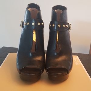 Michael Kors Ailee Open Toe Bootie Black